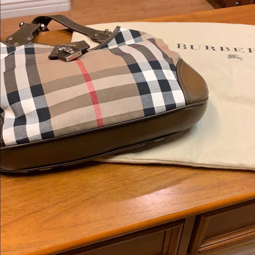 Burberry Canvas House Check Parsons Bag
